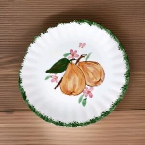 Vintage Blue Ridge Pottery County Fair Fruit Plate 8 1/2" Pear EXCELLENT